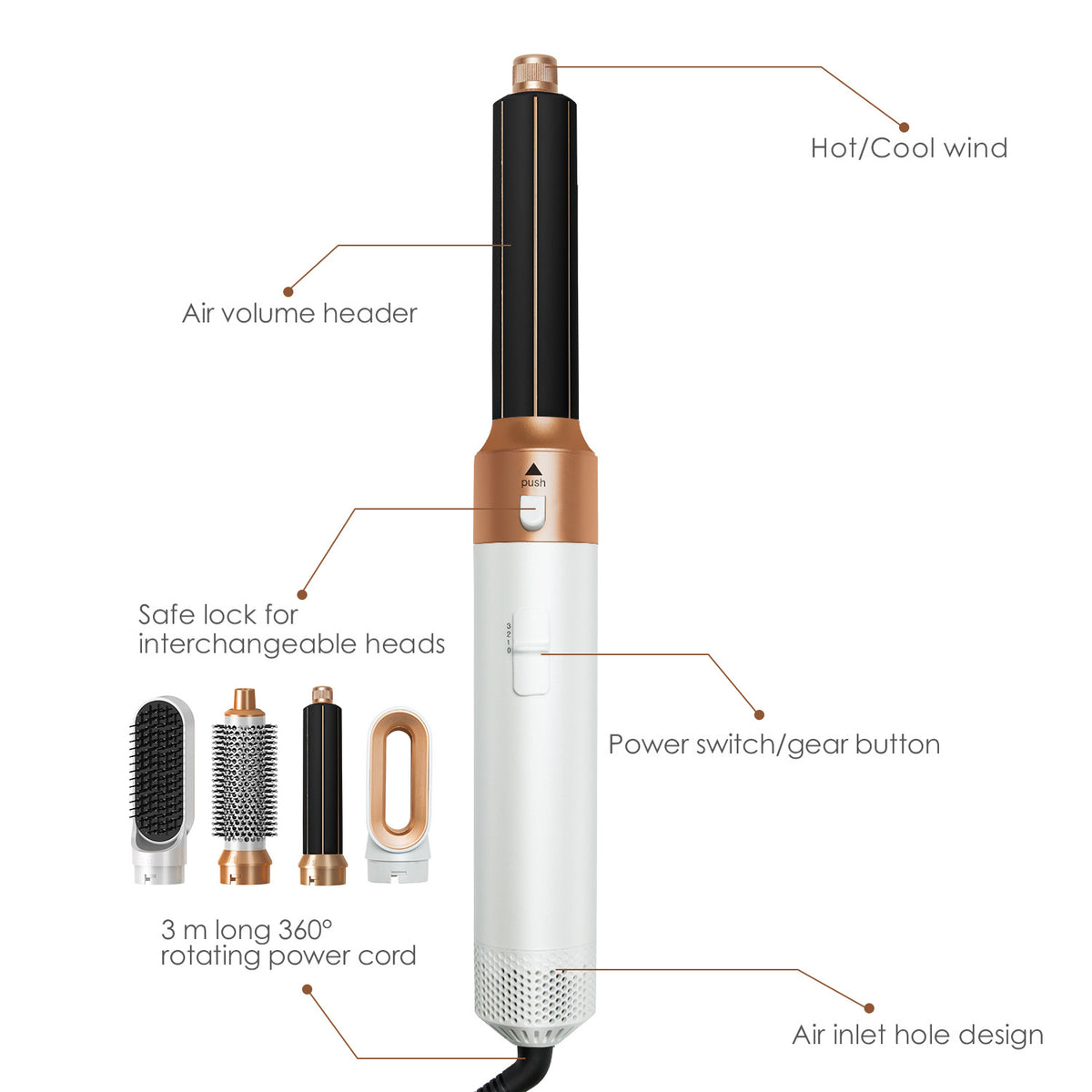 Curlaire 5-in-1 Air Styler — Dry, Curl, Volumize & Smooth
